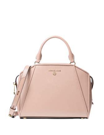 michael kors cleo small satchel|Cleo Small Saffiano Leather Satchel .